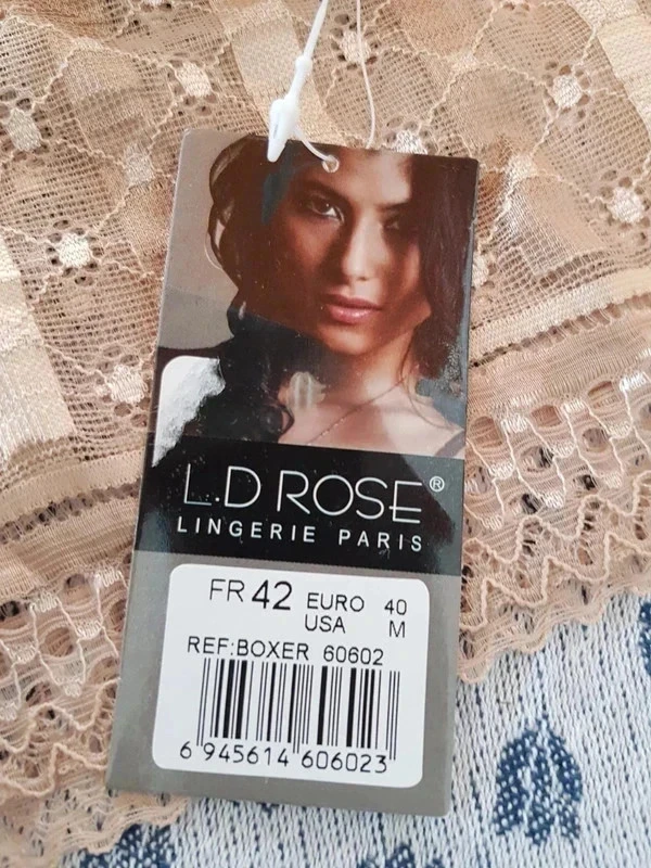 Culotte beige e marrom em renda nova tamanho 42 – photo 3